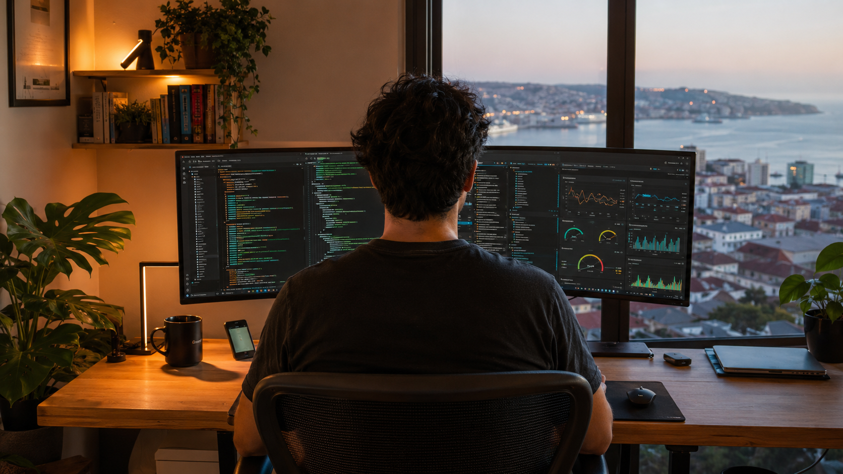 Espacio de trabajo real de Autopilot SpA - ingeniero desarrollando software en Valparaíso
